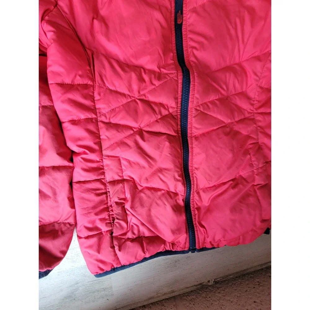 North face 550 medium plush pink zip up youth medium jacket puffer winter